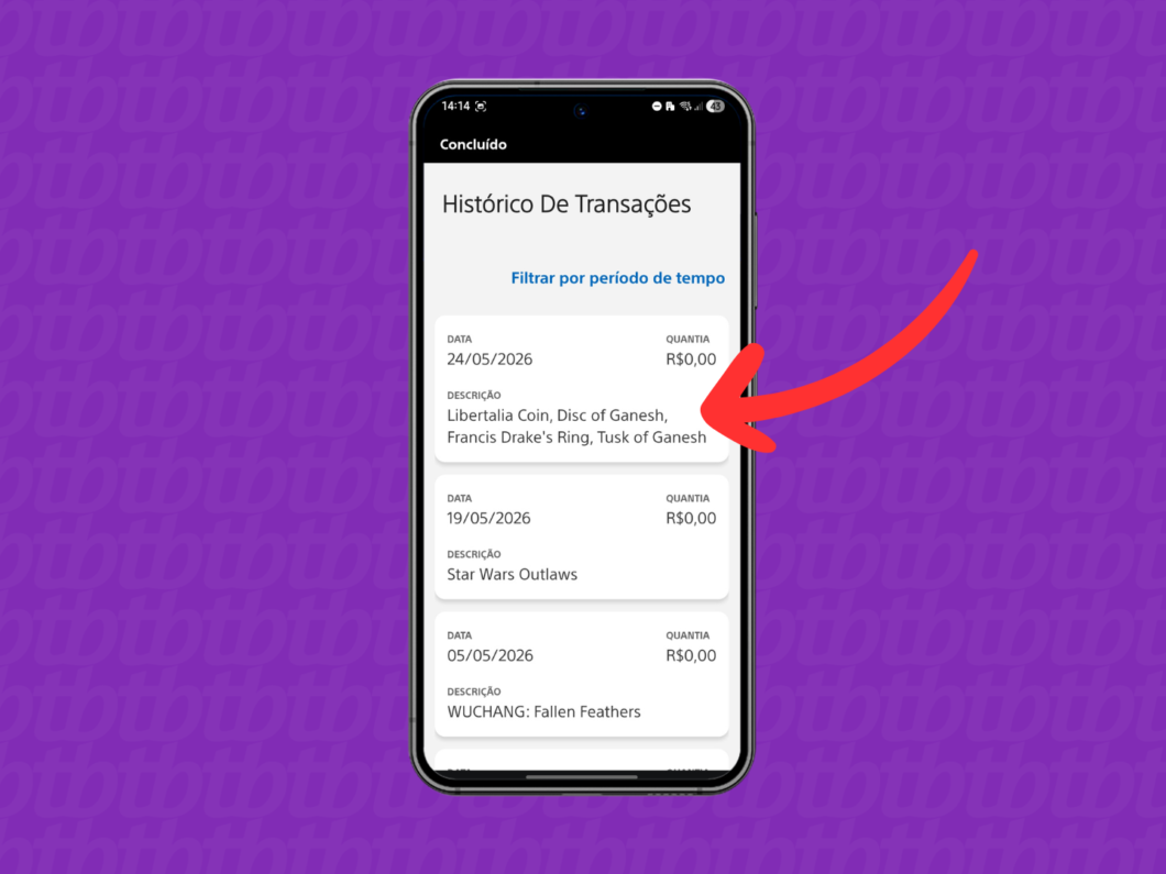 Acessando o conteúdo para solicitar o estorno