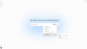 Captura de tela do Gemini mostrando opções para ajustar modelo usado