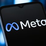Logo da Meta em um smartphone