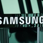 Logo da Samsung em uma placa