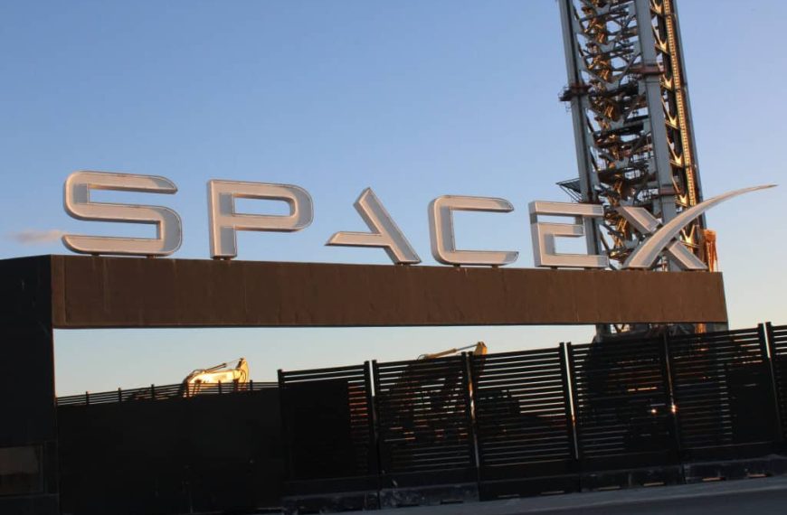 Fachada da Starbase, da Spacex