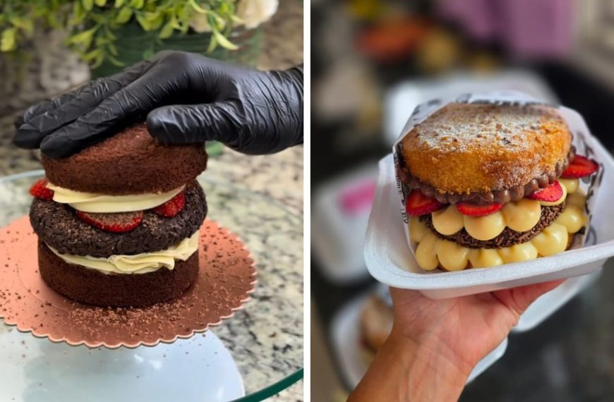 X-Bolo, Cake Burger e Sweet Burger: novo viral gastronômico impulsiona confeiteiros em todo o Brasil