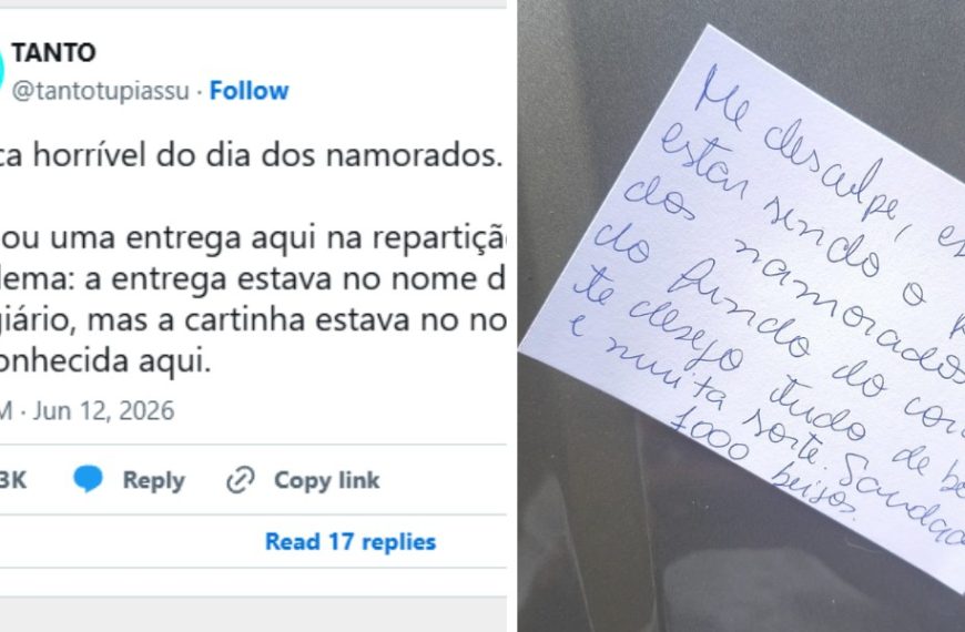 Doceria troca bilhetes e entrega carta de término para cliente errado no Dia dos Namorados