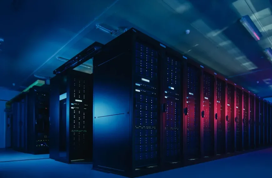 imagem de um supercomputador