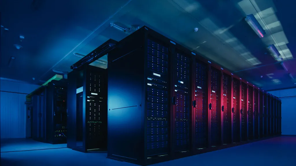 imagem de um supercomputador