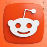 Ilustração mostra o ícone do Reddit ao centro. Na parte inferior direita, o logotipo do 