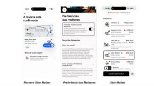 Como solicitar uma corrida com motorista mulher